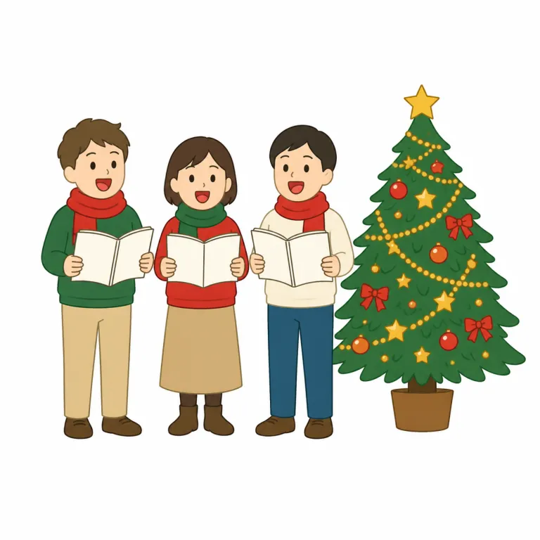 noel（クリスマスの歌・noun）の覚え方イラスト