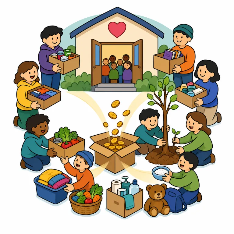 nonprofit（非営利団体・noun）の覚え方イラスト