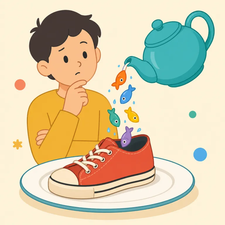 nonsensical（ナンセンス・形容詞）の覚え方イラスト — sense / sensible を知っていれば、“makes sense（筋が通る）”の反対だとつかめる