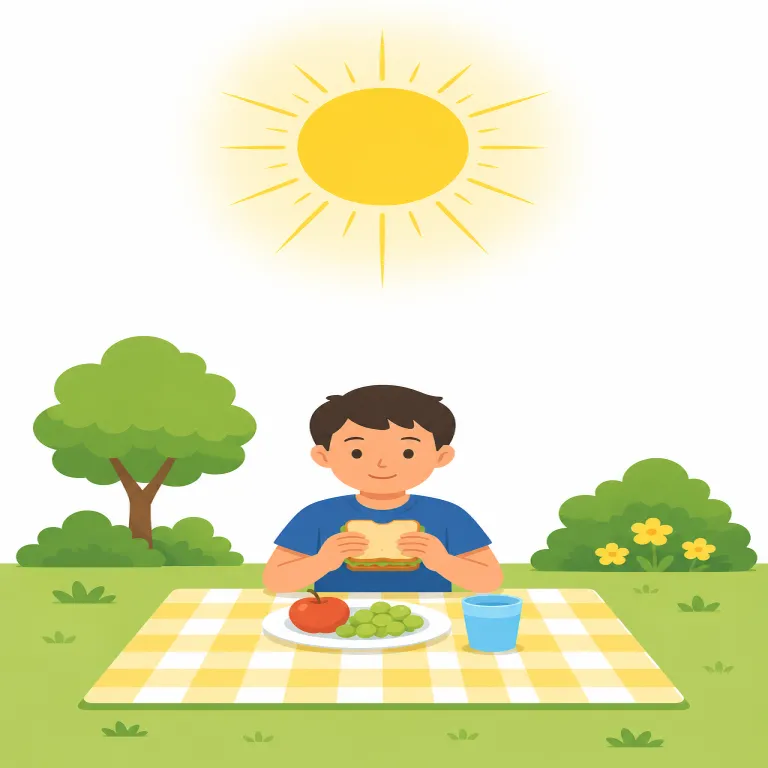 noontimeの覚え方イラスト
