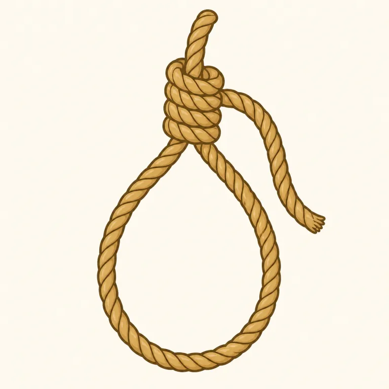 noose（絞首縄・noun）の覚え方イラスト