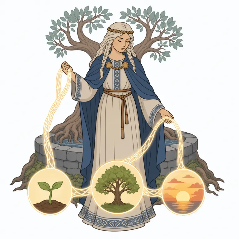 norn（北欧神話の運命の女神・名詞）の覚え方イラスト — 一般語のように細かく分解して覚えるより、北欧神話の固有名として丸ごと覚えるほうが定着しやすい語です