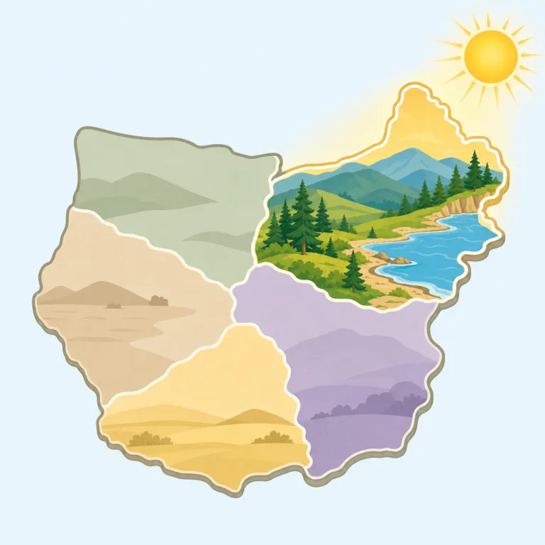 northeastern（北東の・形容詞）の覚え方イラスト — north と east がそのまま入っているので、まず northeast（北東）を土台にすると覚えやすいです