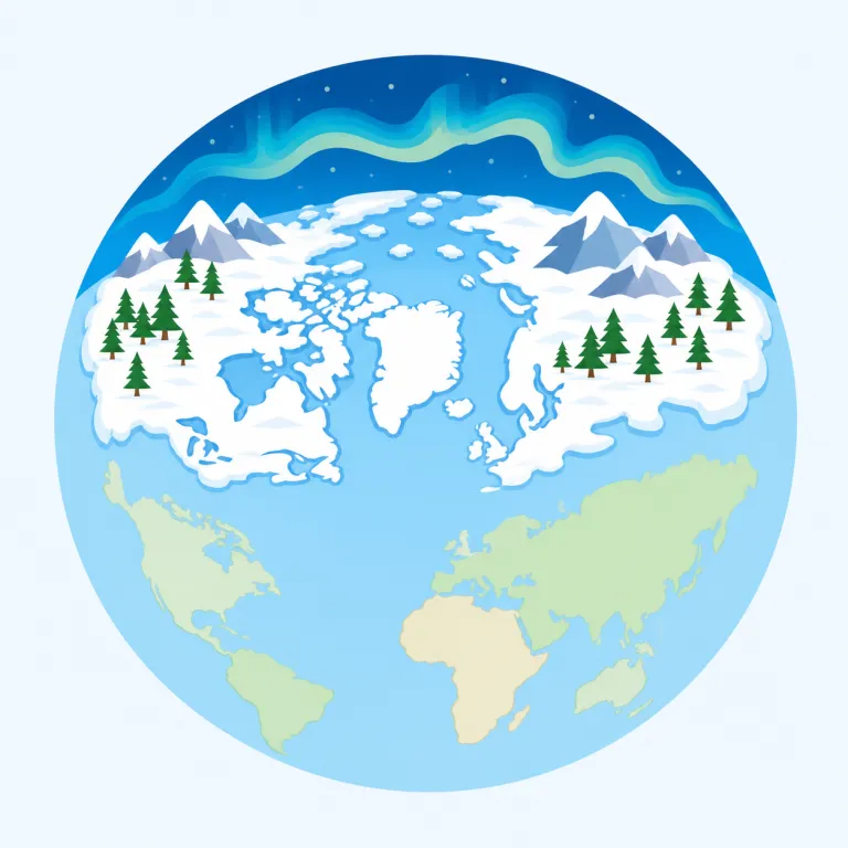 northern（北の・形容詞）の覚え方イラスト — まず基礎の north「北」を確実に押さえ、その上に方向を表す形容詞化パターン -ern が付いた形だと見ると覚えやすいです