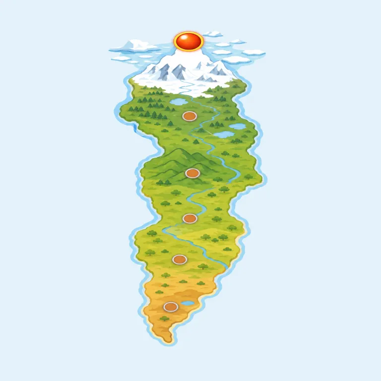 northernmost（最北端・形容詞）の覚え方イラスト — north を知っていれば、northern は「北のほうの」、さらに -most が付くと「いちばん〜な」で northernmost =「最も北の」