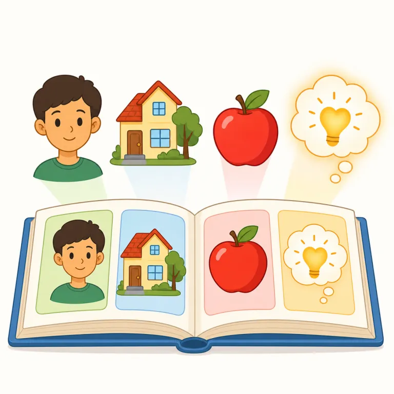 noun（名詞・名詞）の覚え方イラスト — noun は「文の中で名前を与える語」と考えると整理しやすいです