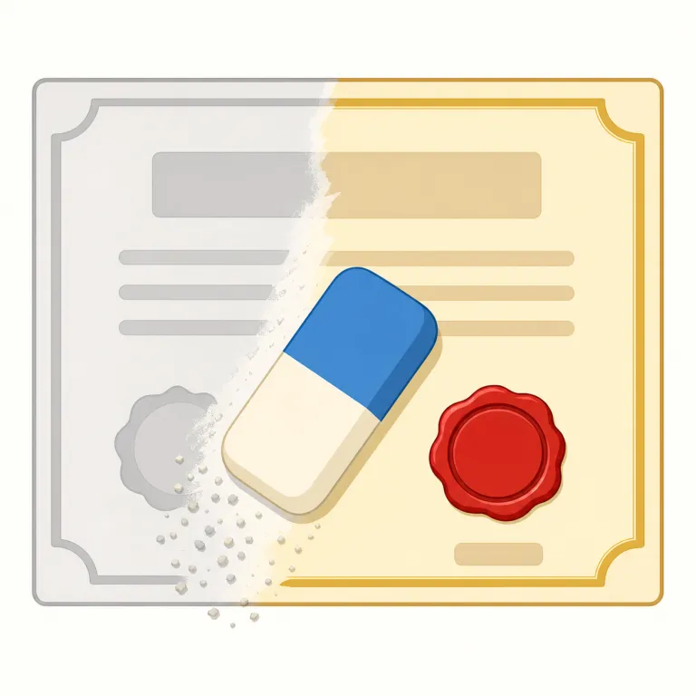nullify（無効化する・動詞）の覚え方イラスト — null をプログラミングやデータベースで「値なし・無効」と知っていれば入りやすい語です