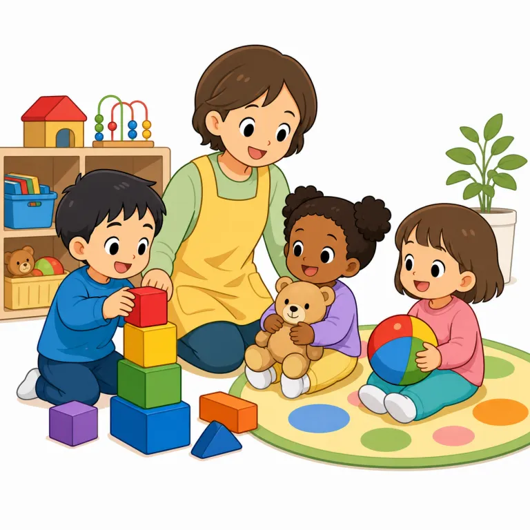 nursery（保育園、託児所・noun）の覚え方イラスト