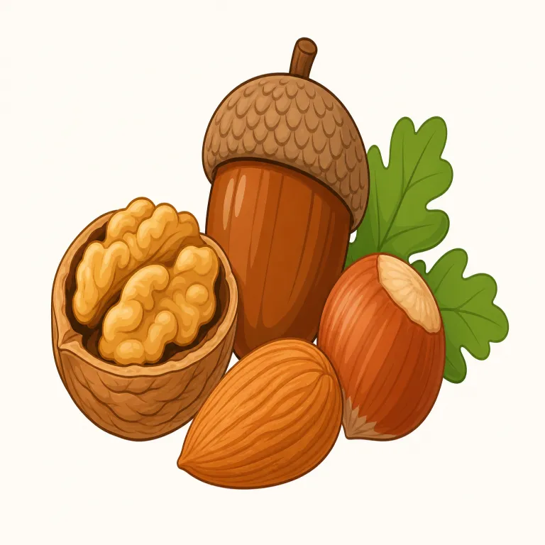 nut（木の実・名詞）の覚え方イラスト — nut は bolt とセットで覚えるのが最短です