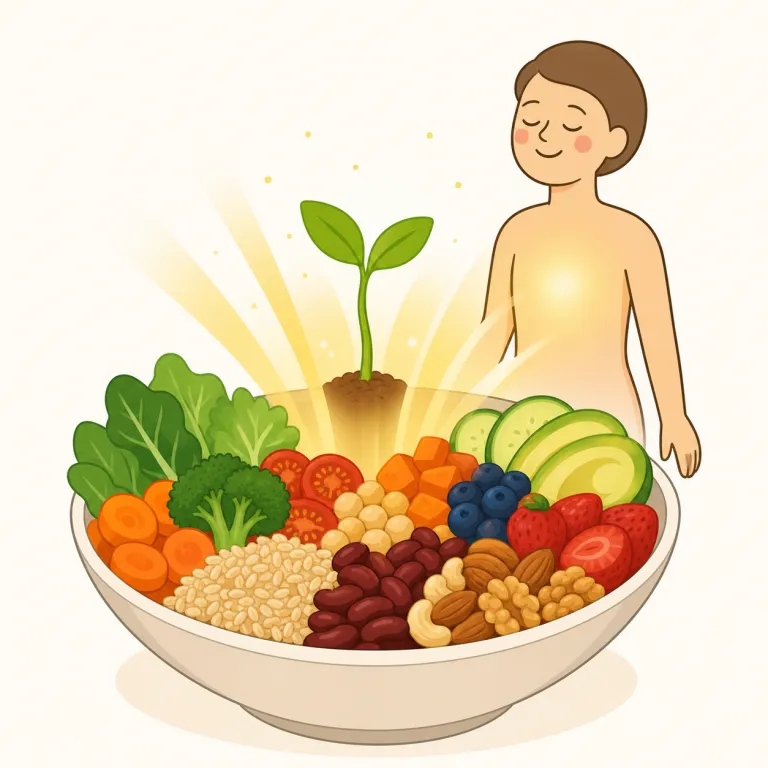 nutritive（栄養のある・形容詞）の覚え方イラスト — nutritive を「栄養のある」と読むときは、単に栄養という話題に関係するだけでなく、食物や成分が体を養う力を実際にもつ、という評価に寄ります