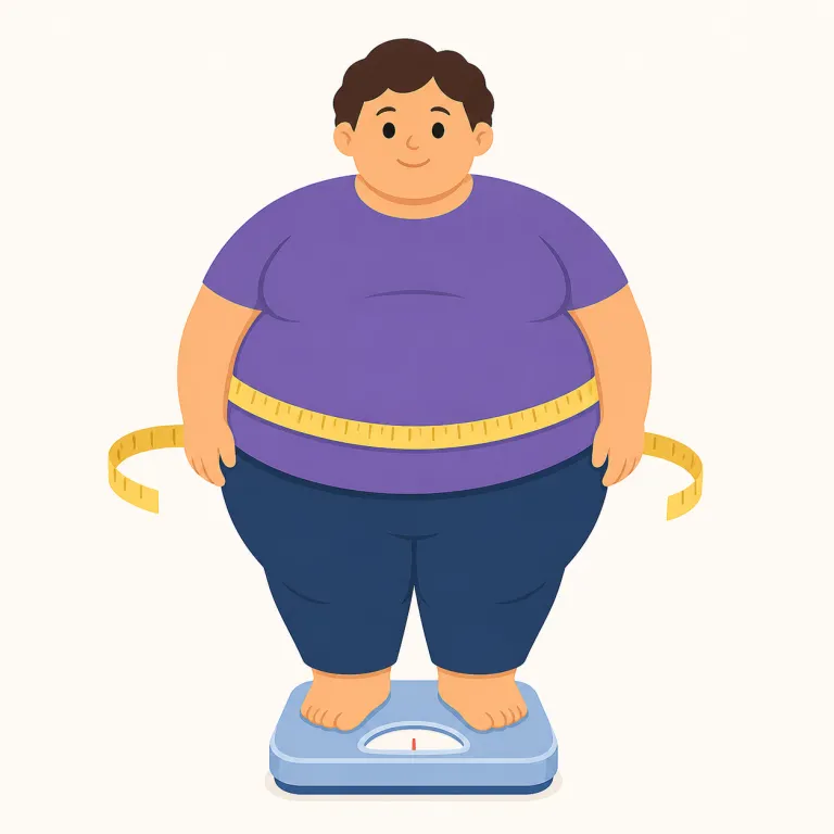obesityの覚え方イラスト