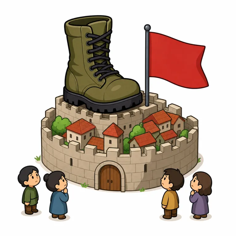 occupation（占領・noun）の覚え方イラスト