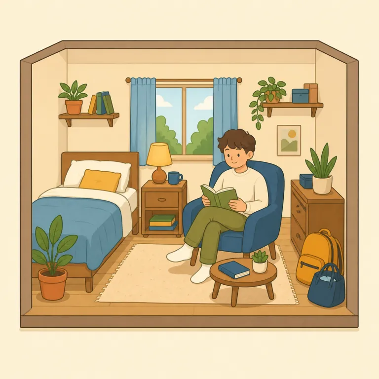 occupy（住む、使用する・verb）の覚え方イラスト