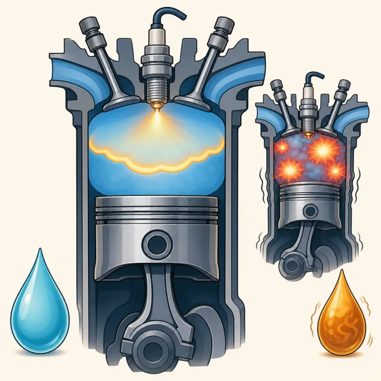 octane（オクタン価・名詞）の覚え方イラスト — 覚える軸は high-octane です