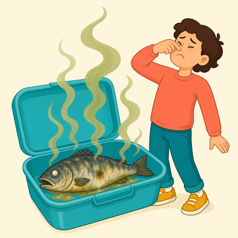 odor（におい、臭気・名詞）の覚え方イラスト — odor は smell よりやや硬く、物質や場所から漂うにおいを客観的に述べる語