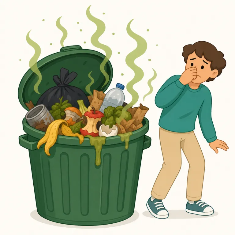 odorous（臭い・形容詞）の覚え方イラスト — deodorant（消臭剤）や body odor（体臭）の odor が見えると覚えやすいです