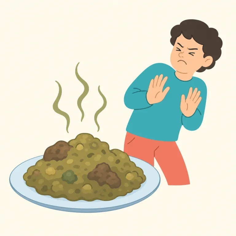 off-putting（不快な・形容詞）の覚え方イラスト — put someone off は、人の気持ちを対象から「離れさせる」、つまり興味を失わせたり嫌な気分にさせたりする表現です