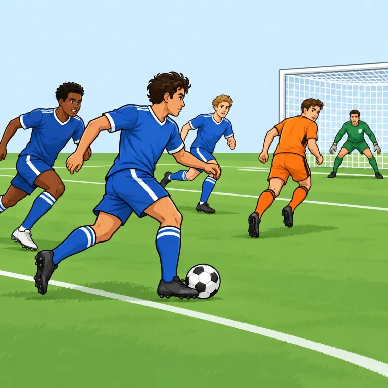 offensively（攻撃的に・adverb）の覚え方イラスト
