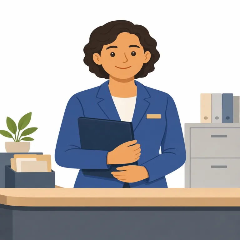 officer（警察官・名詞）の覚え方イラスト — officer はまず office とセットで覚えると定着しやすいです