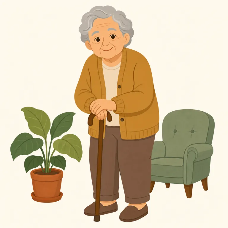 old（年老いた・adjective）の覚え方イラスト