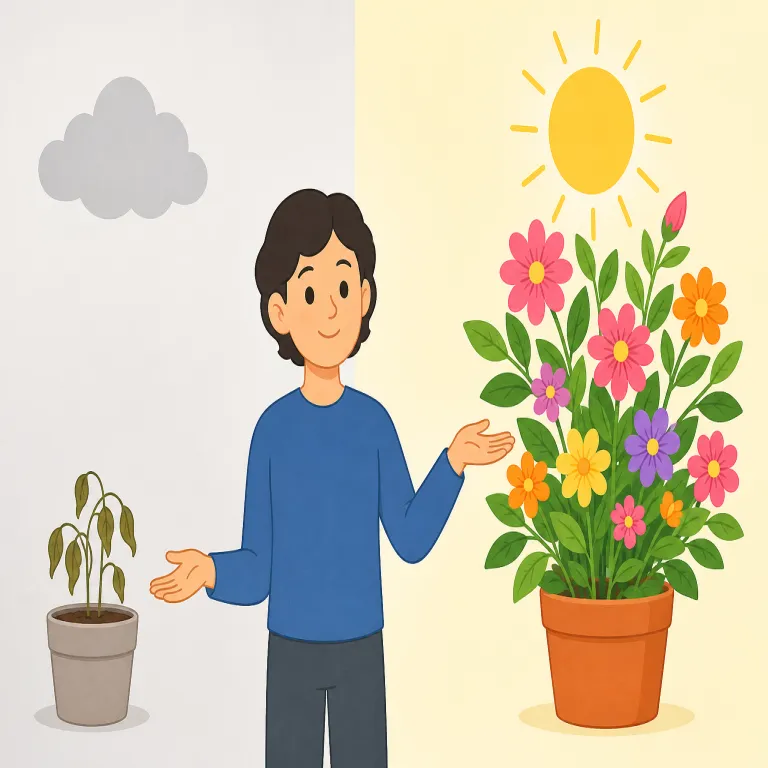 on the contrary（それどころか・イディオム）の覚え方イラスト — on the contrary は「それどころか」と覚えると、前の否定や予想を強くひっくり返して「実際はむしろ逆だ」と示す流れがつかめます