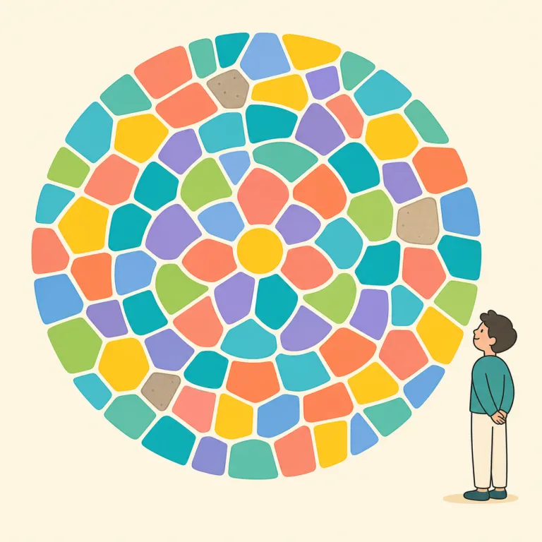 on the whole（概して・イディオム）の覚え方イラスト — whole は「欠けのない一つの全体」