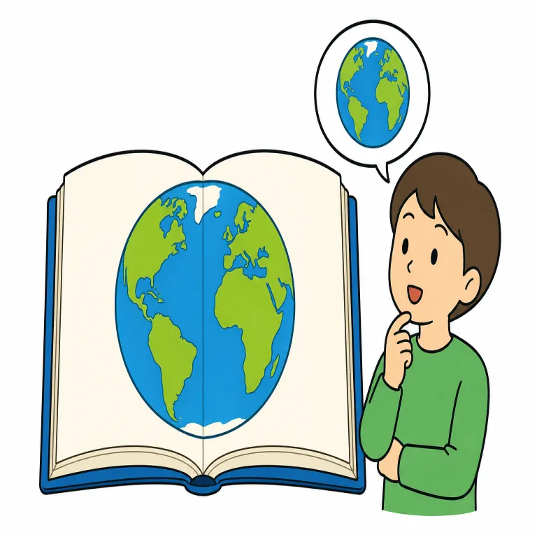 on（〜について・preposition）の覚え方イラスト