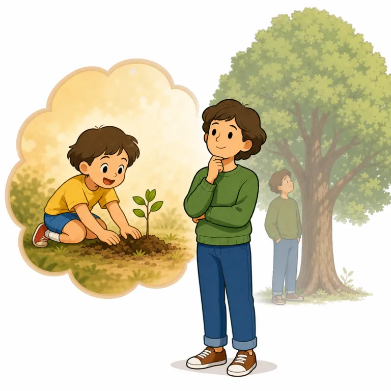once（かつて・adverb）の覚え方イラスト