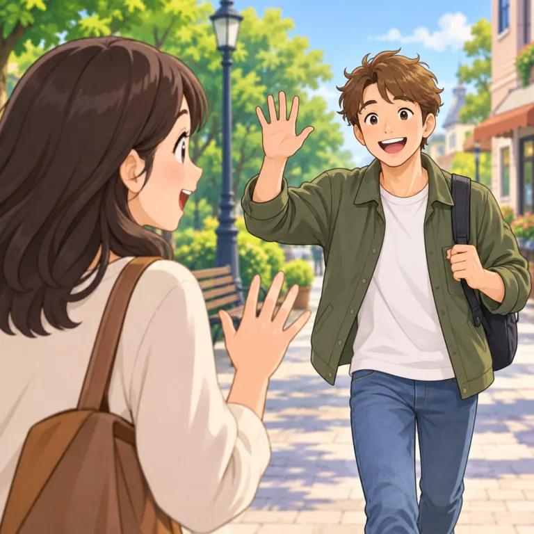 one day（ある日・adverb）の覚え方イラスト