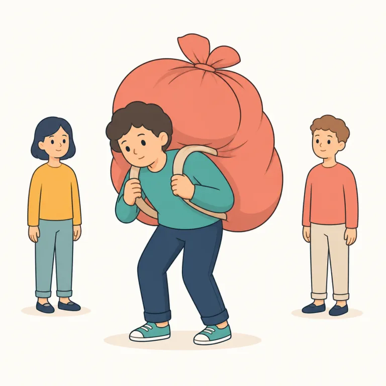 onus（負担・noun）の覚え方イラスト