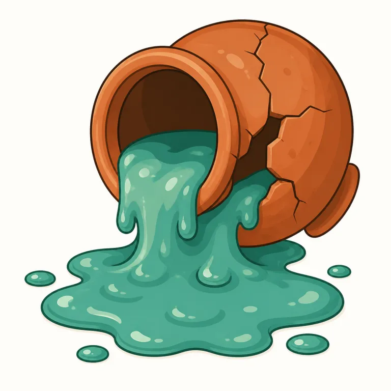 ooze（にじみ出たもの・noun）の覚え方イラスト