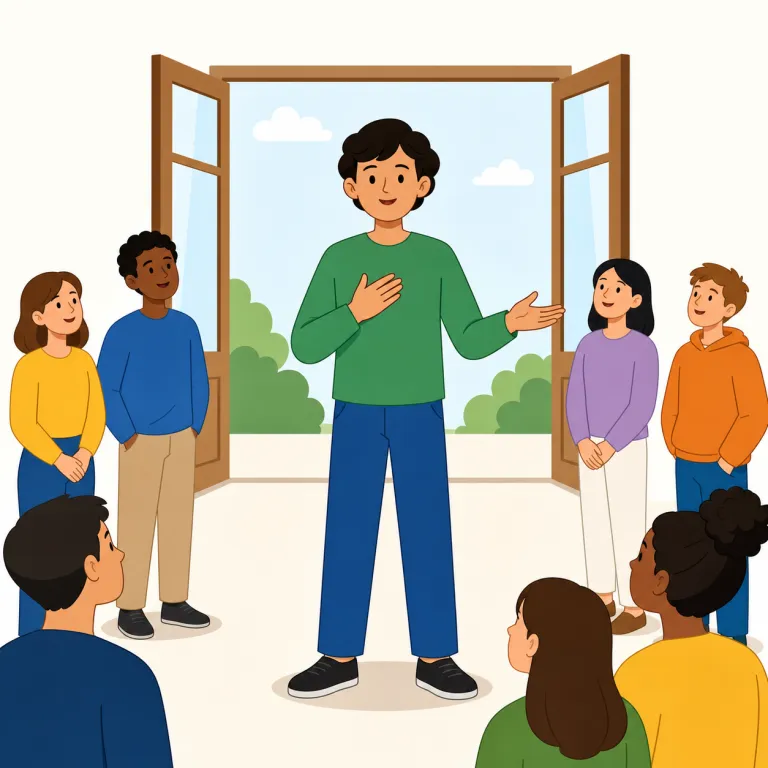 openly（公然と・副詞）の覚え方イラスト — この openly は「率直に」という会話上の基本義とは別に、行動や発言を隠さず人目に見える形で行う「公然と」の意味で覚える
