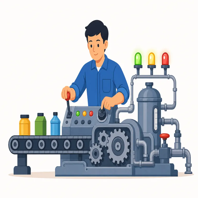 operationally（運用上・副詞）の覚え方イラスト — operate → operation → operationally と段階でつなぐと覚えやすい語です