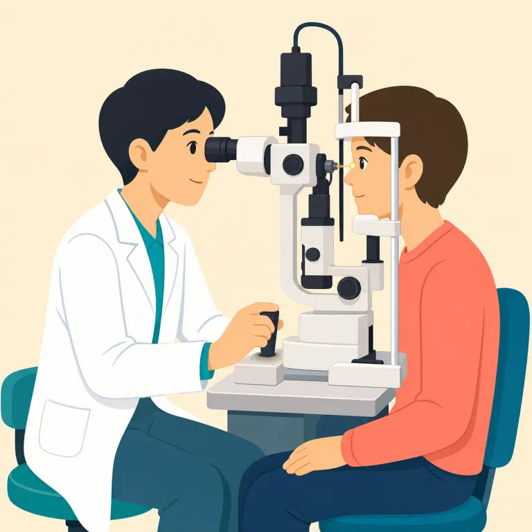 ophthalmologist（眼科医・名詞）の覚え方イラスト — まず長さにひるまず、ophthalmo- を『目に関するまとまり』として一気に認識するのがコツ