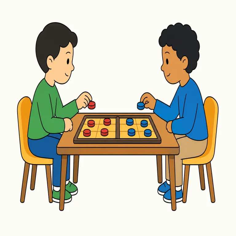 opponent（相手・名詞）の覚え方イラスト — このエントリの opponent は、基本義の「反対者」ではなく、試合・討論・選挙などで自分と直接向き合う「相手」を表す使い方です