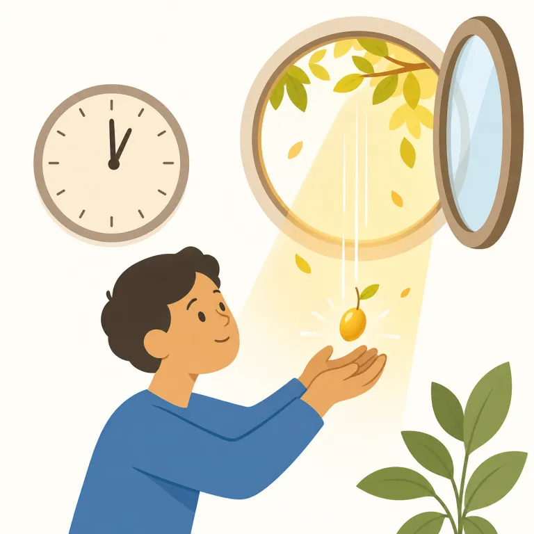 opportune（時宜を得た・形容詞）の覚え方イラスト — opportunity を形容詞にした語だと見ると覚えやすい