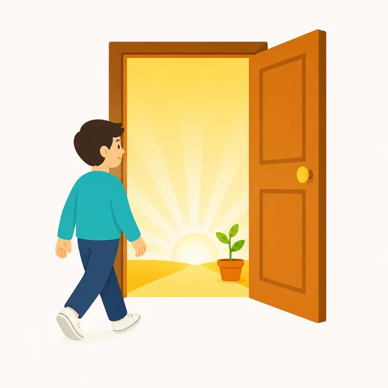 opportunity（機会・名詞）の覚え方イラスト — opportunity は chance より少し改まった語で、仕事・進学・成長など「活かすべき好機」でよく使います