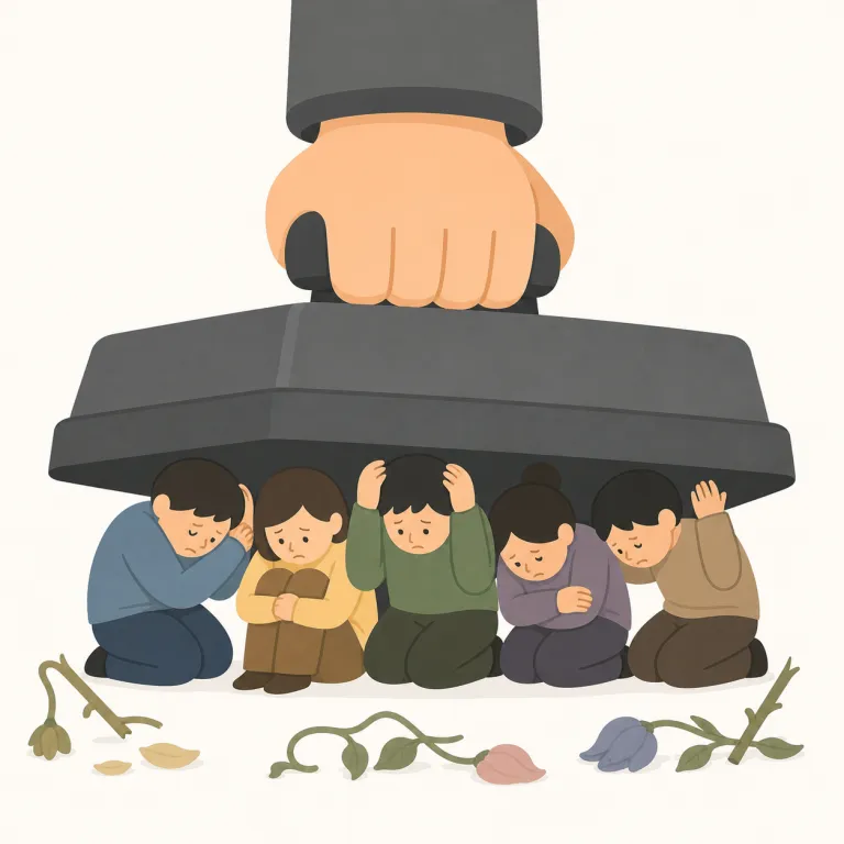 oppressionの覚え方イラスト