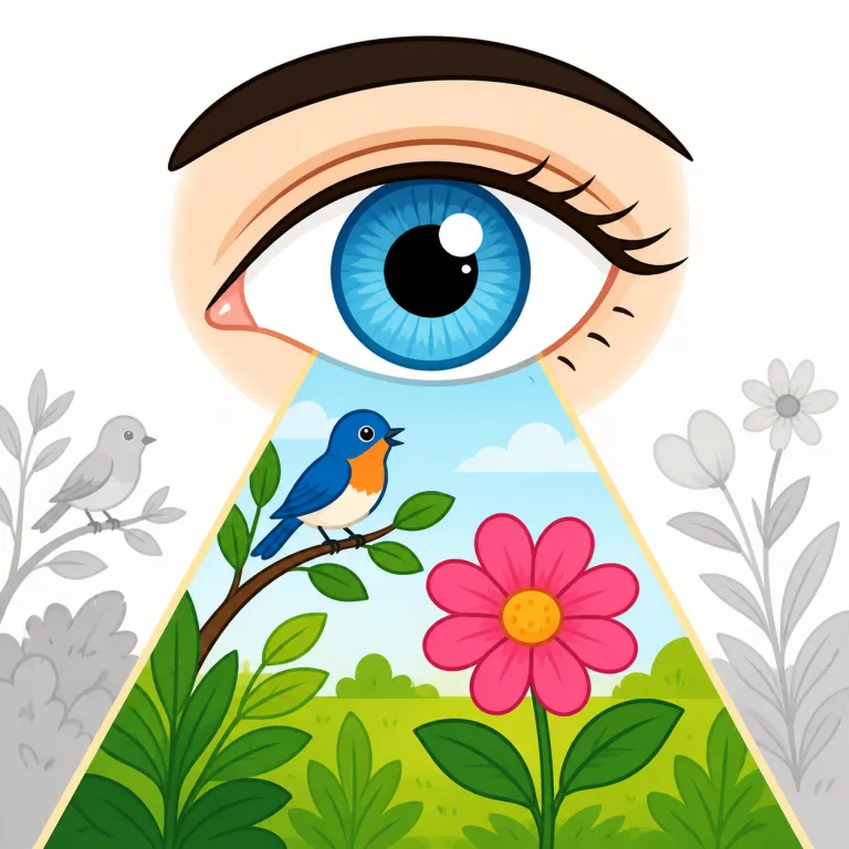 optical（視覚の・adjective）の覚え方イラスト