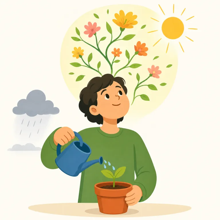 optimistically（楽観的に・副詞）の覚え方イラスト — optimistic を知っていれば、その副詞形が optimistically