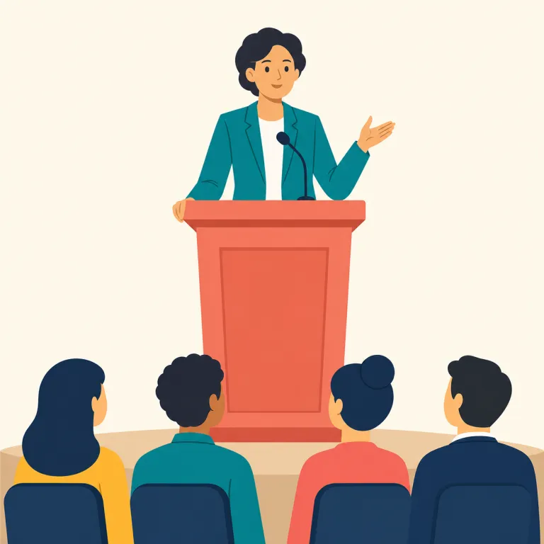 oration（演説・名詞）の覚え方イラスト — oration は、まず orator（雄弁家）や oratory（演説術）とセットで覚えると定着しやすい語です