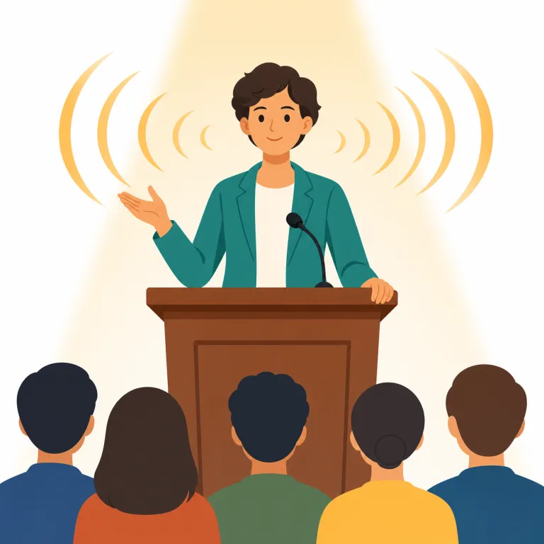 orator（演説家・名詞）の覚え方イラスト