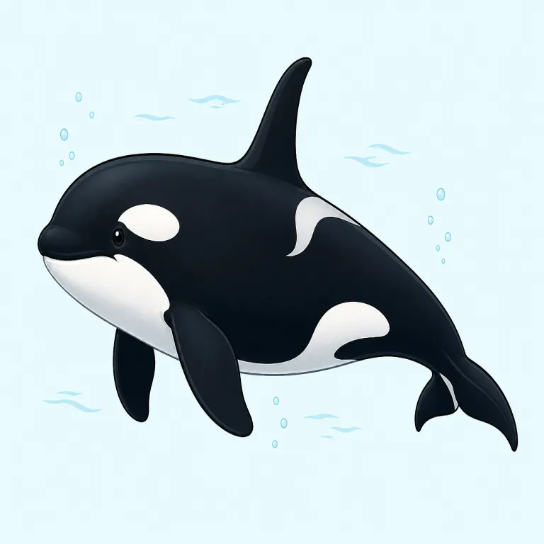orca（シャチ・名詞）の覚え方イラスト — orca は、まず別名 killer whale とセットで覚えると定着しやすい語です