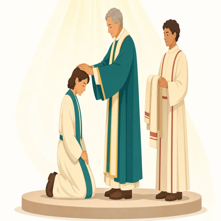 ordination（叙階・名詞）の覚え方イラスト — ordination は order を足場にすると覚えやすい