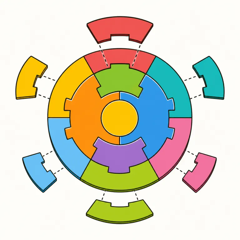organization（構成・noun）の覚え方イラスト