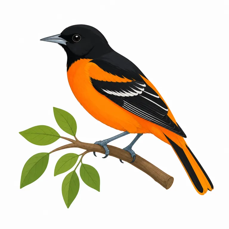 oriole（コウライウグイス・名詞）の覚え方イラスト — このエントリでは oriole を、コウライウグイス科の鳥名として覚えます