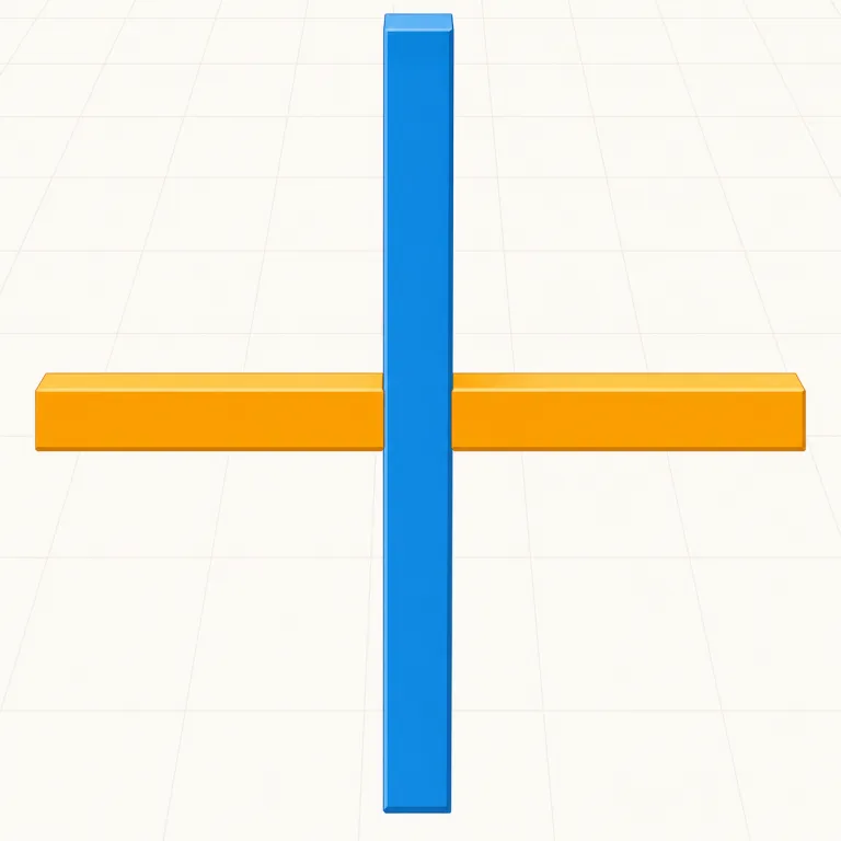 orthogonal（直交・形容詞）の覚え方イラスト — まず図で固定すると覚えやすいです