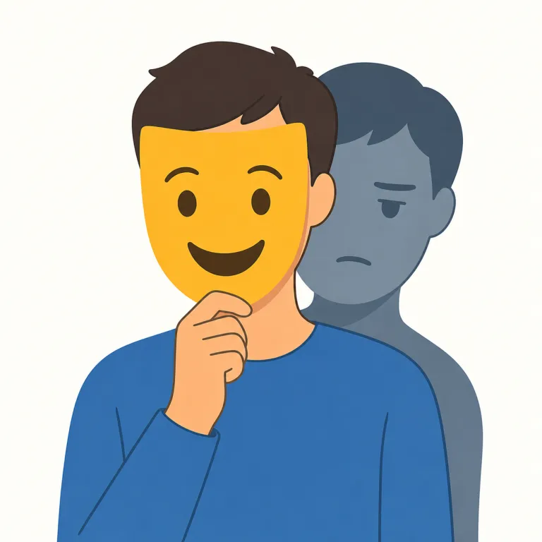 ostensible（表向きの・形容詞）の覚え方イラスト — ostensible は「表向きの理由・建前」で覚えると使いやすい
