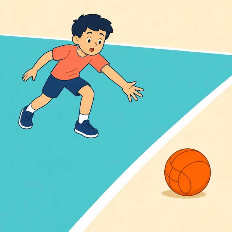 out of bounds（立ち入り禁止で・イディオム）の覚え方イラスト — bounds は「境界・限界」を表す語で、boundary と同じ発想で覚えられる