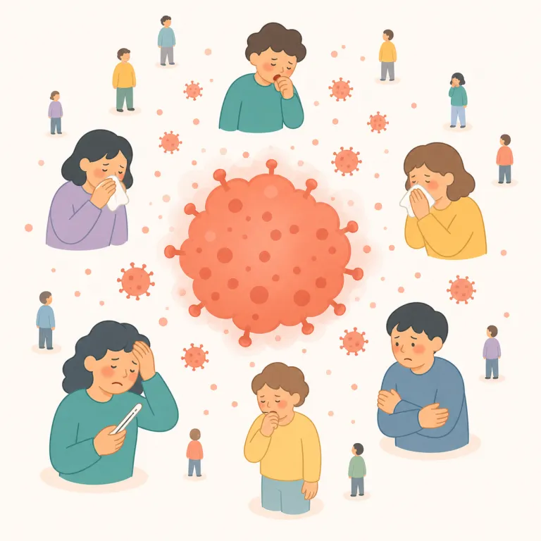 outbreak（流行・noun）の覚え方イラスト